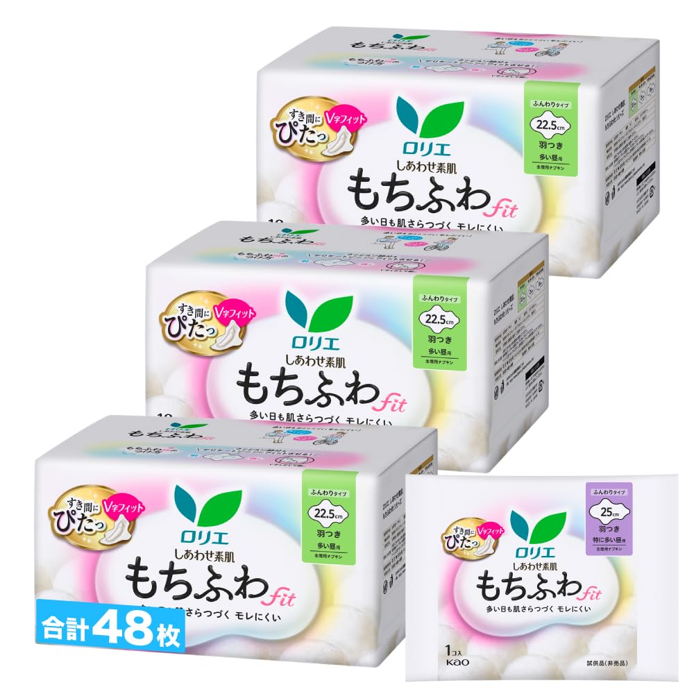 Amazon | 【Amazon.co.jp限定】ロリエ しあわせ素肌 もちふわfit